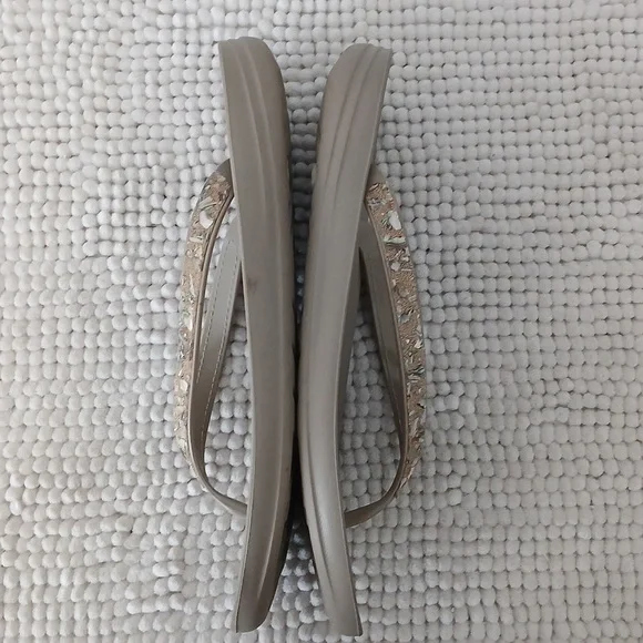 Skechers Taupe Beaded Women's Sandals - Picture 11 of 14